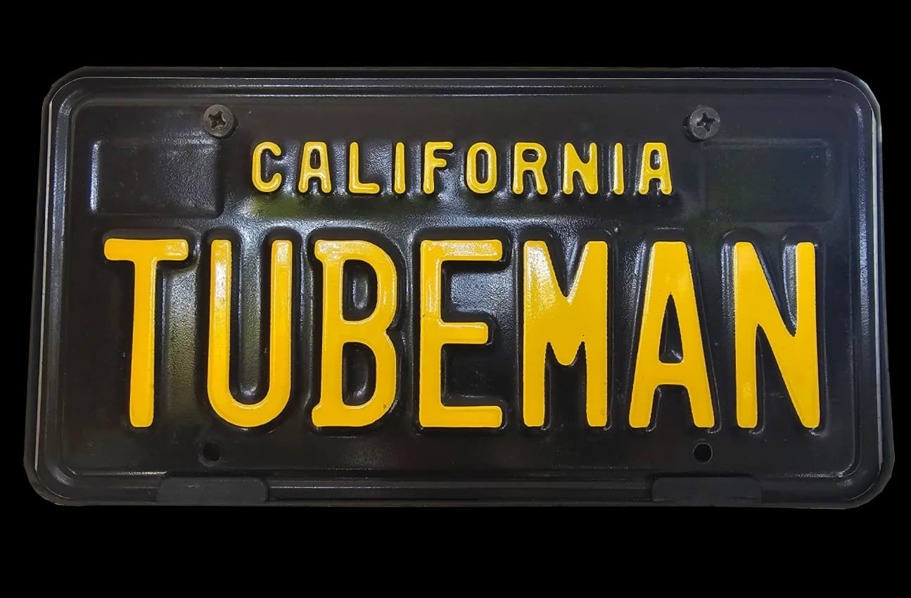 California TUBEMAN license plate