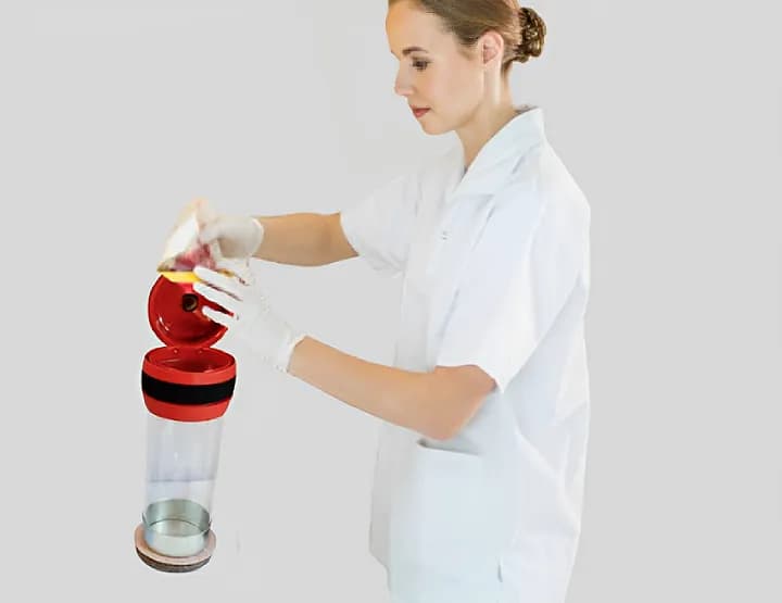 Trans-Vac Systems technician with carrier