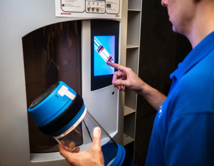 Pneumatic tube system interface