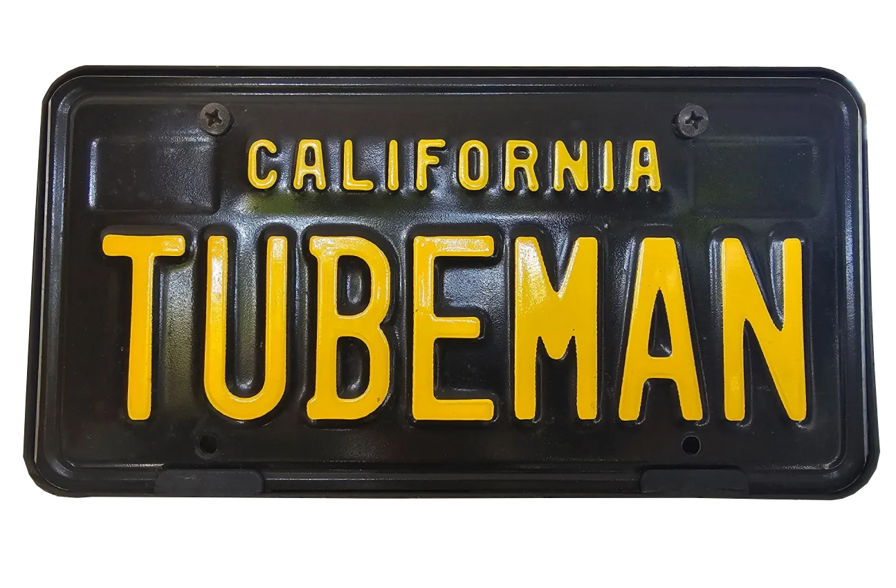 tubeman car plate